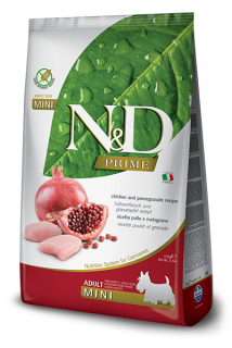 N&D GF PRIME DOG Adult Mini Chicken&Pomegranate 2,5kg (expirace 29.7.2026)