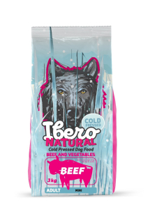 Ibero COLD PRESSED dog adult SMALL BEEF 500g